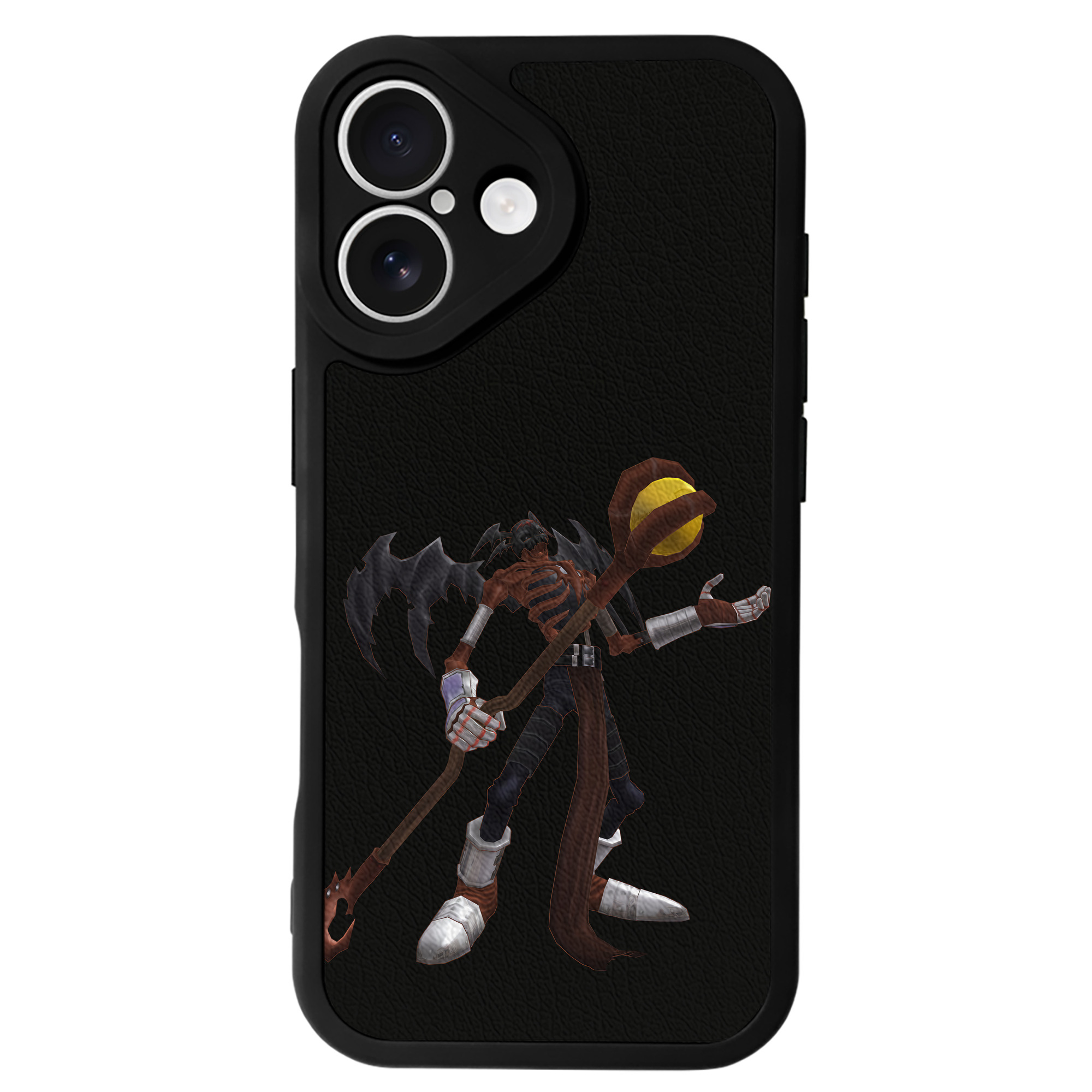 （画像用） Digimon デジタルモンスター/デジモン 【iPhone 16シリーズ対応】シリコンスマホケース（レザー調） 材質：シリコン